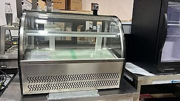 Şüşə vitrinli soyuducu (şirniyyat/dessert vitrin kabineti) - Önü qövs — 3