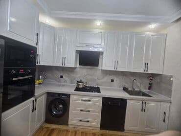 Трюмо на заказ: Mətbəx mebeli – “Luiza Mebel” dizaynı - Klassik-modern üslubda ağ — 1