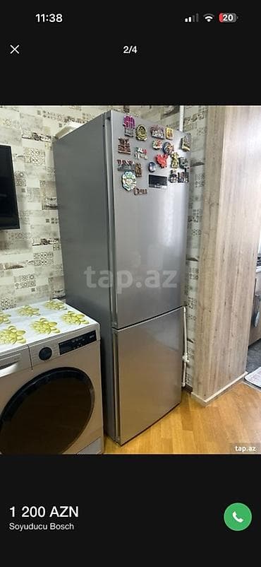 silver dondurucu: Bosch ikiqapılı soyuducu - Rəng: paslanmayan polad (inox) - Qapıların — 2