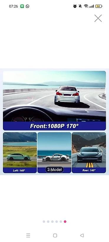 Avtomobil DVR Kamera – 1080P FHD, 170° ön bucaq, 140° arxa və sol — 1