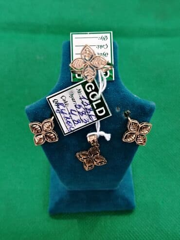 1 qram gümüşün qiyməti 2021: Dəstə daxildir: Üzük, Sarı qızıl, 583 Əyar — 4