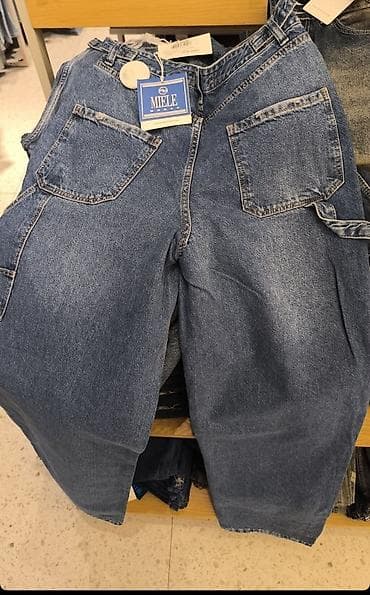 boyfrend şalvar: Şalvar, Massimo Dutti, XL, rəng - Göy — 2