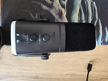 simli mikrofon: USB/XLR Streaming mikrofonu – masaüstü tripod dayağı ilə — 1