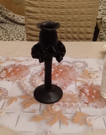 islenmis samavar: Səliqəli İşlənmiş Qədimi Köhnənin Dekorativ Bəzəkli Gül Formalı Qara — 2