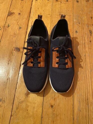 Ботинки: Kişi idman üslubunda günlük ayaqqabı - Rəng: tünd göy (navy) üst, ağ — 4