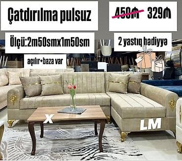 kafe ucun divan: Künc divan, Qonaq otağı üçün, Bazalı, Açılan, Kitab — 1