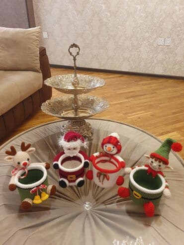 stilus qələm: Əllə toxunmuş dekorativ qələm/qutucuq – maral fiqurlu - Material — 9