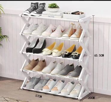 ıdman: Ayaqqabı rəfi Dekorativ 5 mərtəbəli Kod qr-01812 Diqqət Çatdırılma — 3