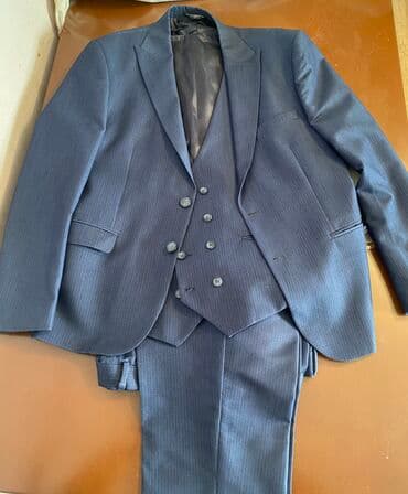 göy rəngli kişi cemperləri: Kostyum çox az geyinilib təzə vəziyyətində — 1