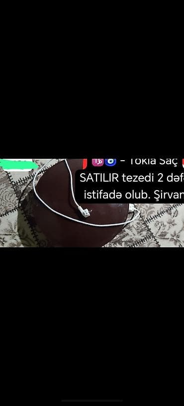 divan ortuyu: Tokio saç burqası (saç burma maşını) üçün elektrikli qızdırıcı kabel — 1