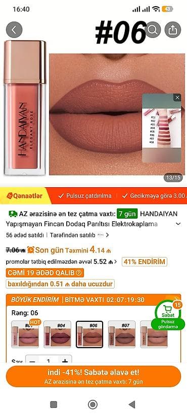 lil solid 2 plus: HANDAIYAN Elegant Rose dodaq parıltısı – yapışmayan, fincana iz — 1