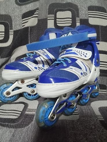 Məhsul: Tənzimlənən inline (roller) konkilər - Rəng: mavi-ağ - Marka