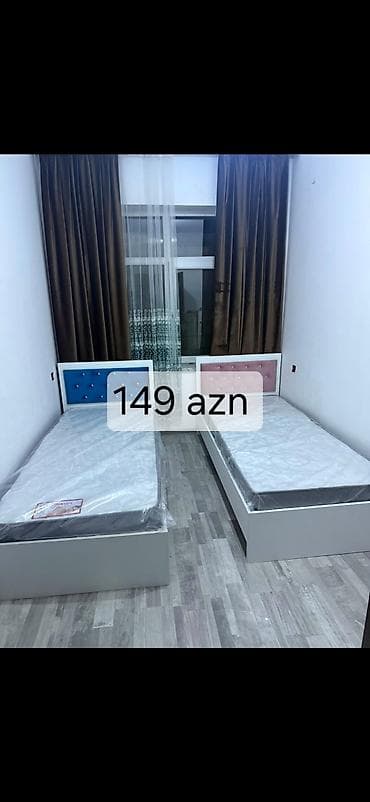 islenmis matraslar: Tək nəfərlik çarpayı dəsti – 149 AZN Şəkildə iki ədəd tək nəfərlik — 1