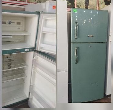 modem satışı: Retro üslublu iki qapılı soyuducu - Üst kamera – dondurucu bölmə — 1