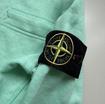 vape shop: Stone Island svitşot. Стон Айленд Açıq mint və sarı rəng — 1