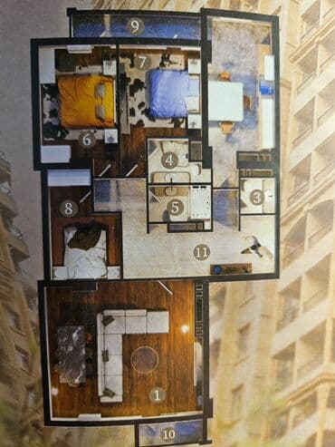 inşaat konstruksiyaları mmc yasamal: 4 otaqlı, Yeni tikili, m. 8 Noyabr, 183 kv. m — 13