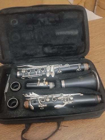Nəfəs alətləri: Klarinet – B klarnet komplekti - Klarnetin gövdəsi qara rəngli, metal — 4