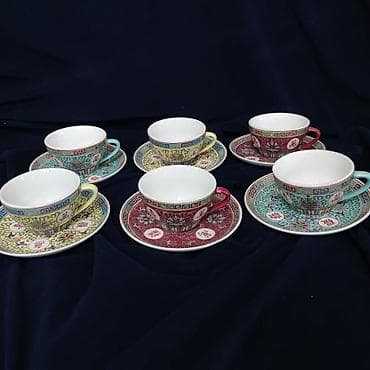 Çay dəsti, rəng - Mavi