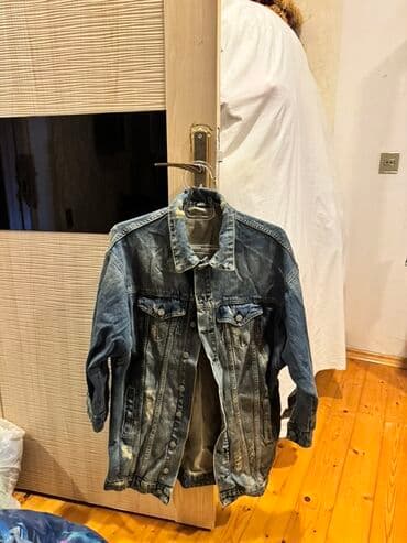 uzun kurtqa: Denim cins gödəkcə - Stil: Uzun kəsimli, klassik cins gödəkcə - Rəng — 1