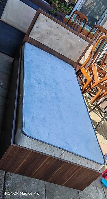 tək taxt: Təknəfərlik çarpayı, Matras ilə, Siyirməsiz — 1