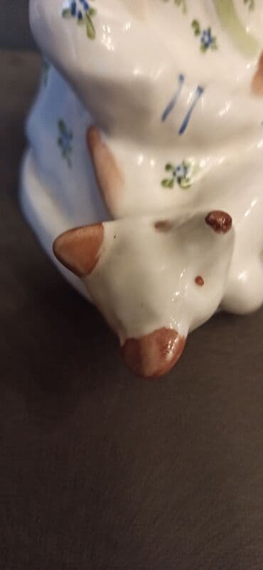 ваза напольная стеклянная высокая без узора: Heykəlcik, 1950 il, SSRİ, Pulsuz çatdırılma — 23