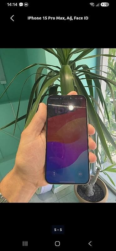 iphone xs pro max: IPhone 15 Pro Max, Ağ, Face ID — 2