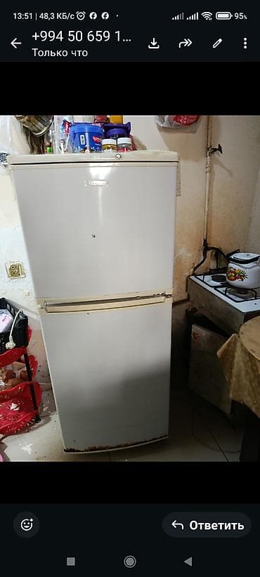 İki qapılı məişət soyuducusu ünvan Biləcəri - Üst bölmə – dondurucu