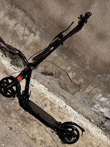 moped: Şəhər üçün böyük təkərli skuter – mexaniki (elektriksiz) - Rəng: qara — 3