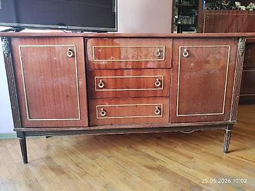 xonca desti: Klassik mebel dəsti - Yumşaq mebel: 1 böyük künc divan + 2 geniş — 5