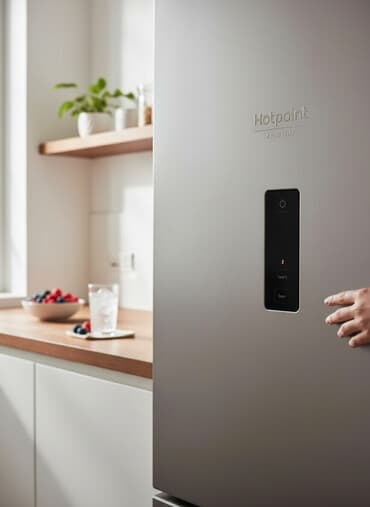 Yeni 2 qapılı Hotpoint Ariston Soyuducu Satılır, rəng - Boz