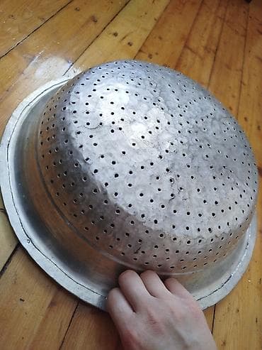makaron: Mis süzgəc və delikli kepçe dəsti Məhsul haqqında: - Material: qalın — 2