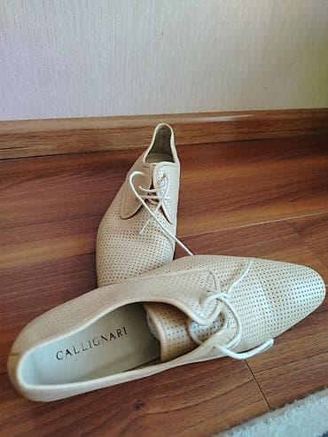 Туфли: Kişi dəri klassik ayaqqabıları – CALLIGNARI - Rəng: açıq — 2