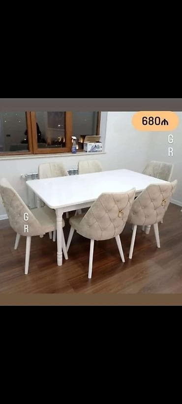 yumru stol: Для гостиной, Новый, 6 стульев — 1