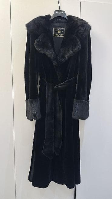 Qadın geyimləri: Kürk, M, L, XL, rəng - Qara — 4