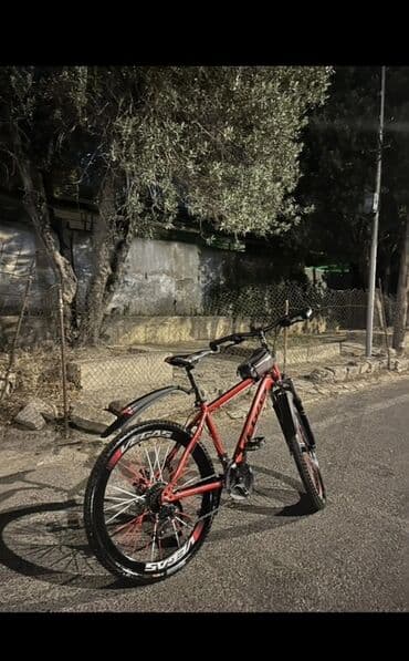 balıq tor: Velosiped – dağ/şəhər tipli, qırmızı rəng. Xüsusiyyətlər: - Güclü — 3