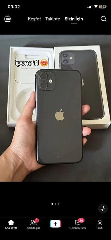IPhone 11, 128 GB, Qara