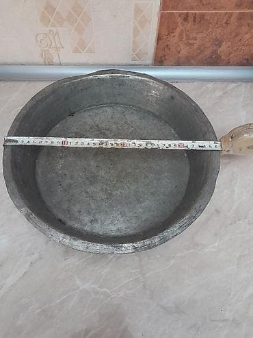 parca kesen: Mis xəmiraçma tepsisı (sini) - Material: qalın mis - Forma: dairəvi — 4