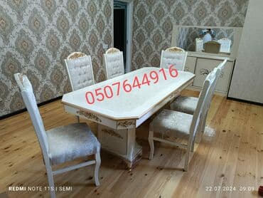 венский стул: Qonaq otağı üçün, Yeni, Açılmayan, Dördbucaq masa, 6 stul — 29