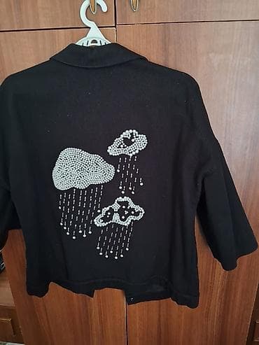 ic geyim: VERDA qadın overshirt/kardiqan - Rəng: qara - Material: qalın — 2