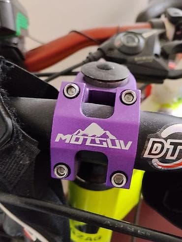 explore smart samokatlar: MOTGUV velosiped gövdəsi (stem) – bənövşəyi anodlaşdırılmış alüminium — 1