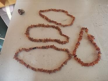 canta teze: Təbii daşdan hazırlanmış bəzək dəsti - 4 ədəd boyunbağı/zəncir: isti — 1