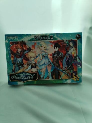 hündür uşaq krossovkaları: Puzzle – “Genshin Impact” mövzulu - Brend: “Умные Игры” - Yaş qrupu — 1
