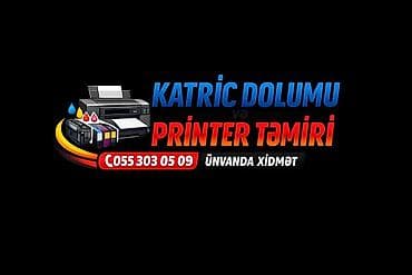 printer laserjet: Katric dolumu və printer təmiri Bütün növ printerlərin katric dolumu — 9