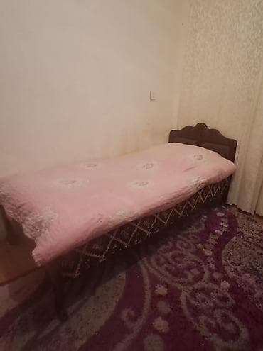 Односпальная кровать, Без подьемного механизма, С матрасом, Без выдвижных ящиков