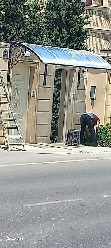 su bockasi: Giriş-balkon üçün polikarbonat tent - Material: şəffaf/işıqlı — 1