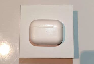 чехлы на аирподс 2: Б/у Беспроводные (Bluetooth) Наушники, Apple, цвет - Белый — 1