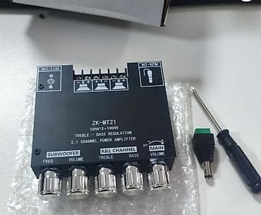 Səs gücləndiriciləri: ZK-MT21 2.1 Kanal Güc Gücləndiricisi Xüsusiyyətlər: - Bluetooth 5.0 - — 2