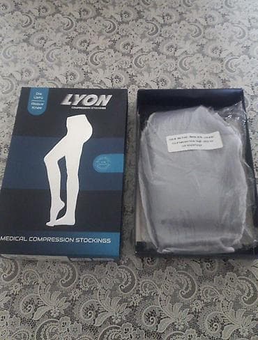termal corab: LYON tibbi kompressiya corabı – dizüstü, burun hissəsi açıq model. - — 2