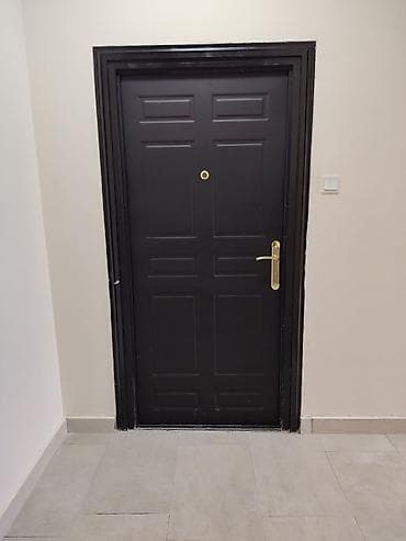 demir qapllar: Dəmir giriş qapısı – klassik dizayn, tünd qəhvəyi rəng. - Material — 1