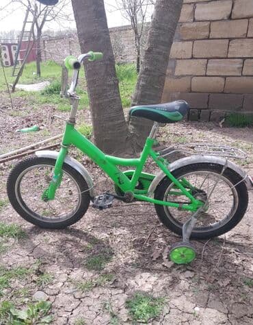 3 təkərli velosipedlər: İşlənmiş İki təkərli Uşaq velosipedi 16", sürətlərin sayı: 1, Ünvandan götürmə — 2